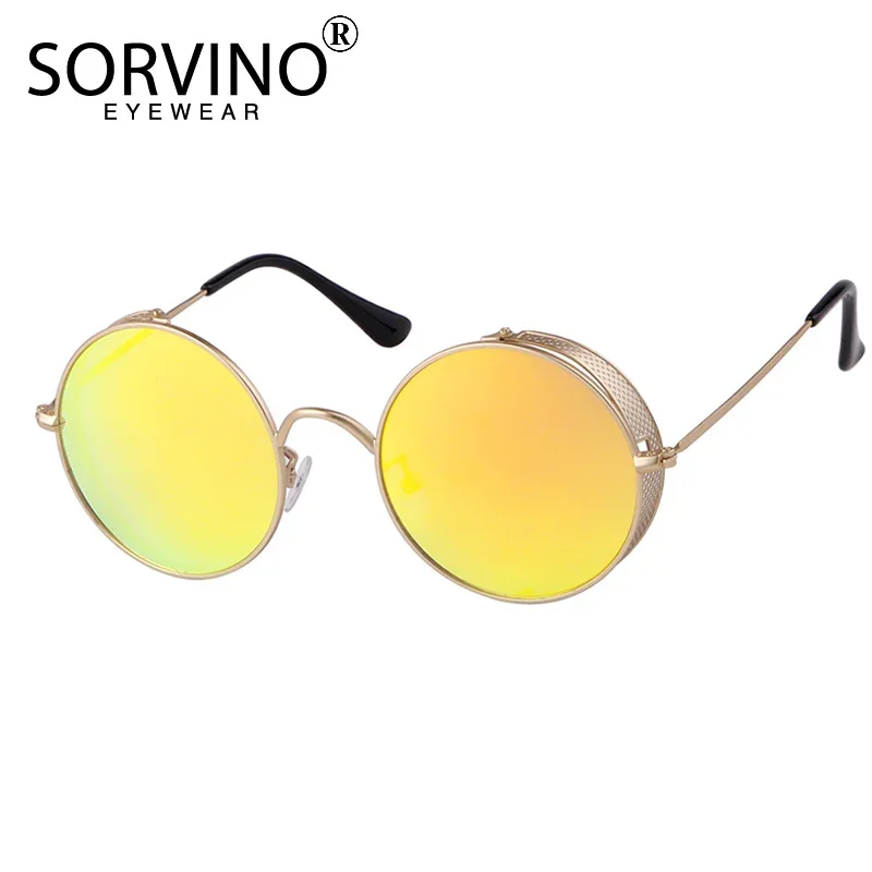 Солнцезащитные очки в стиле стимпанк для мужчин и женщин с защитой UV400