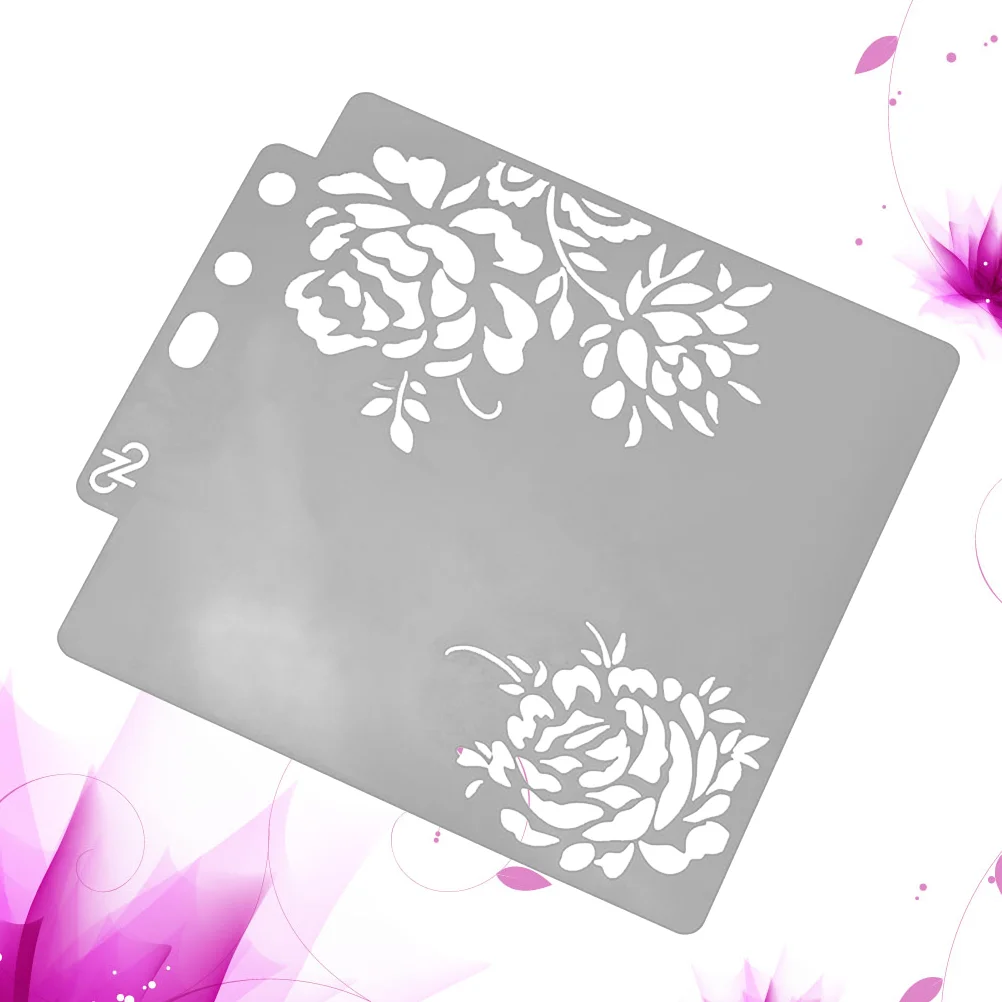 

Трафарет для рисования разные узоры вырезанные Искусство Живопись шаблон для украшения торта (S03)