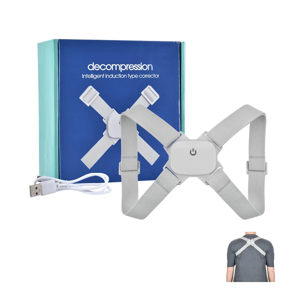 

Умный индукционный Корректор осанки для спины, умный корсет для плеч с датчиком движения, поддержка ключиц, облегчение боли, оптовая продаж...