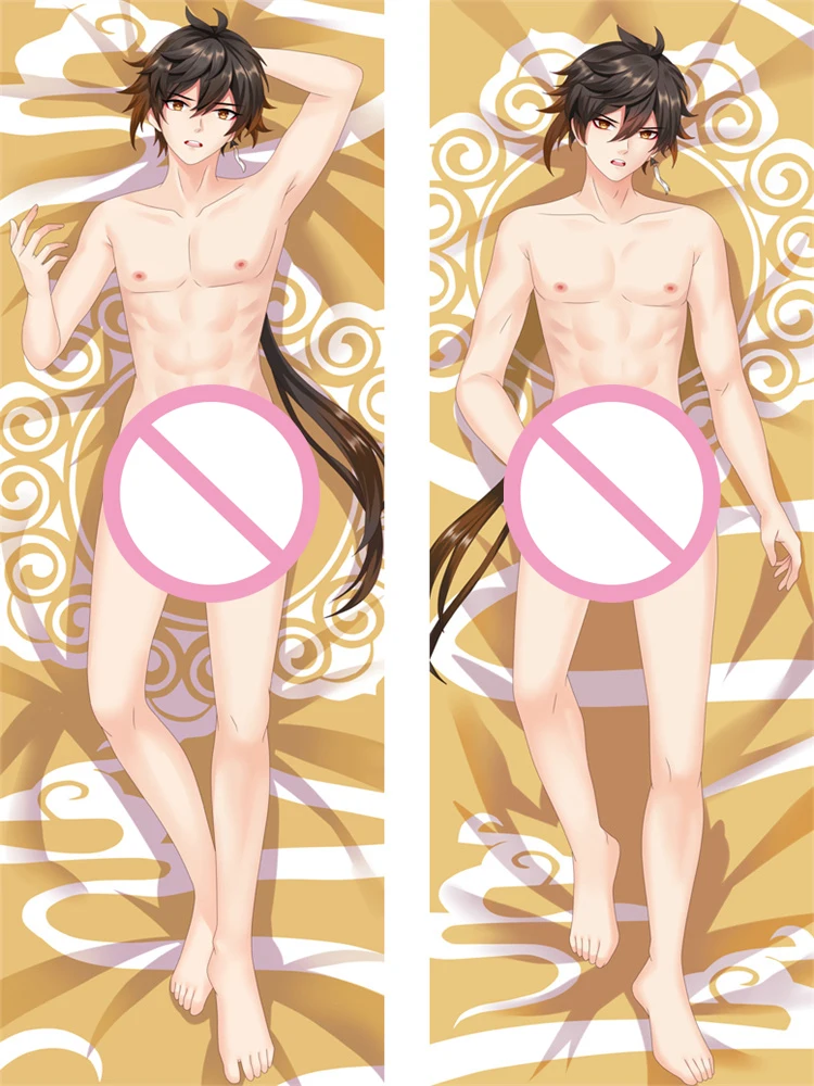 Dakimakura аниме Zhongli Morax наволочка с двусторонним принтом обнимающая тело