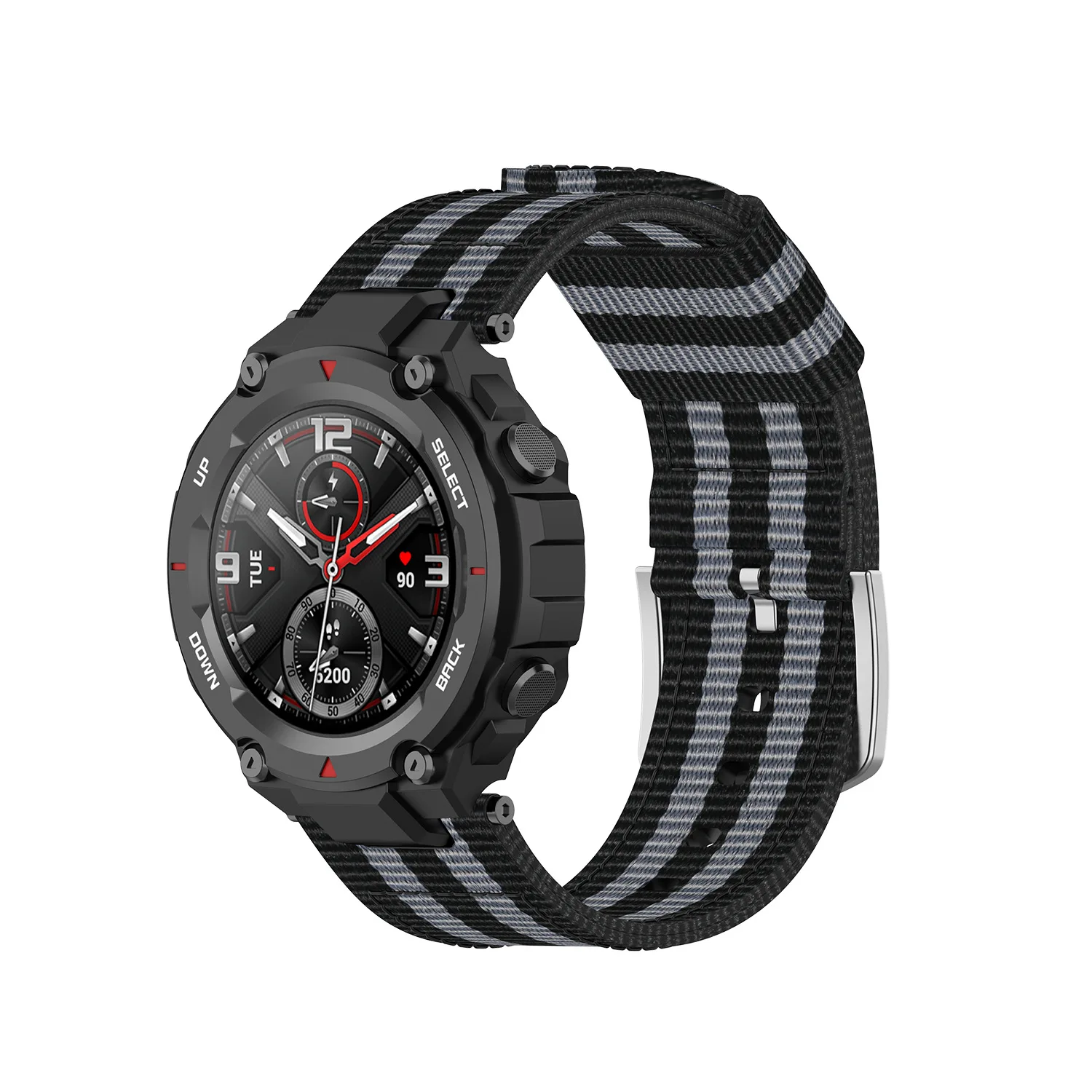 

For Huami Amazfit T REX Smartwatch Strap Woven canvas band Watchband for Amazfit T-Rex TRex Watch Wristband Bracelet