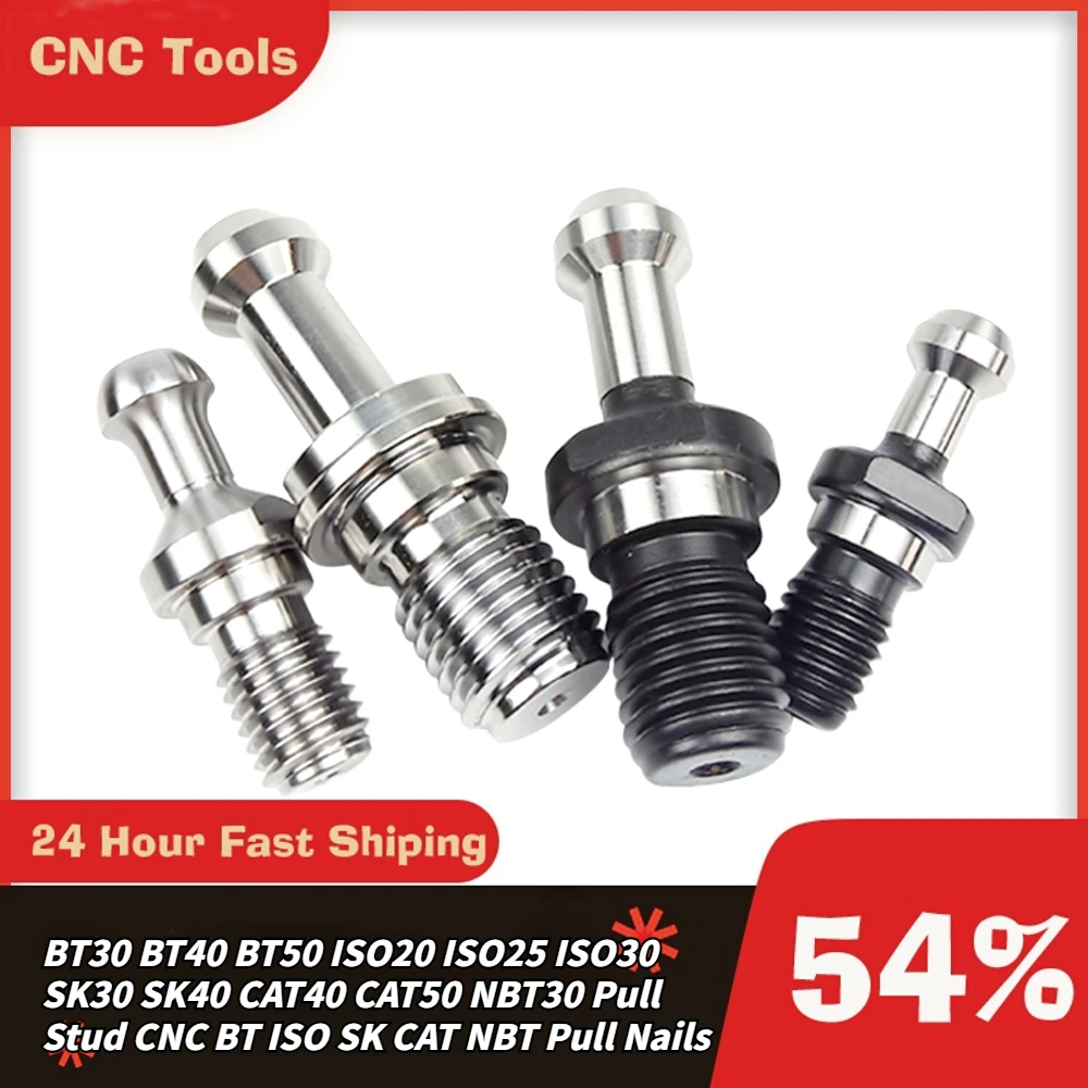 

BT30 BT40 BT50 ISO20 ISO25 ISO30 SK30 SK40 CAT40 CAT50 NBT30 Pull Stud CNC BT ISO SK CAT NBT Pull Nails for Spindle Tool Holder