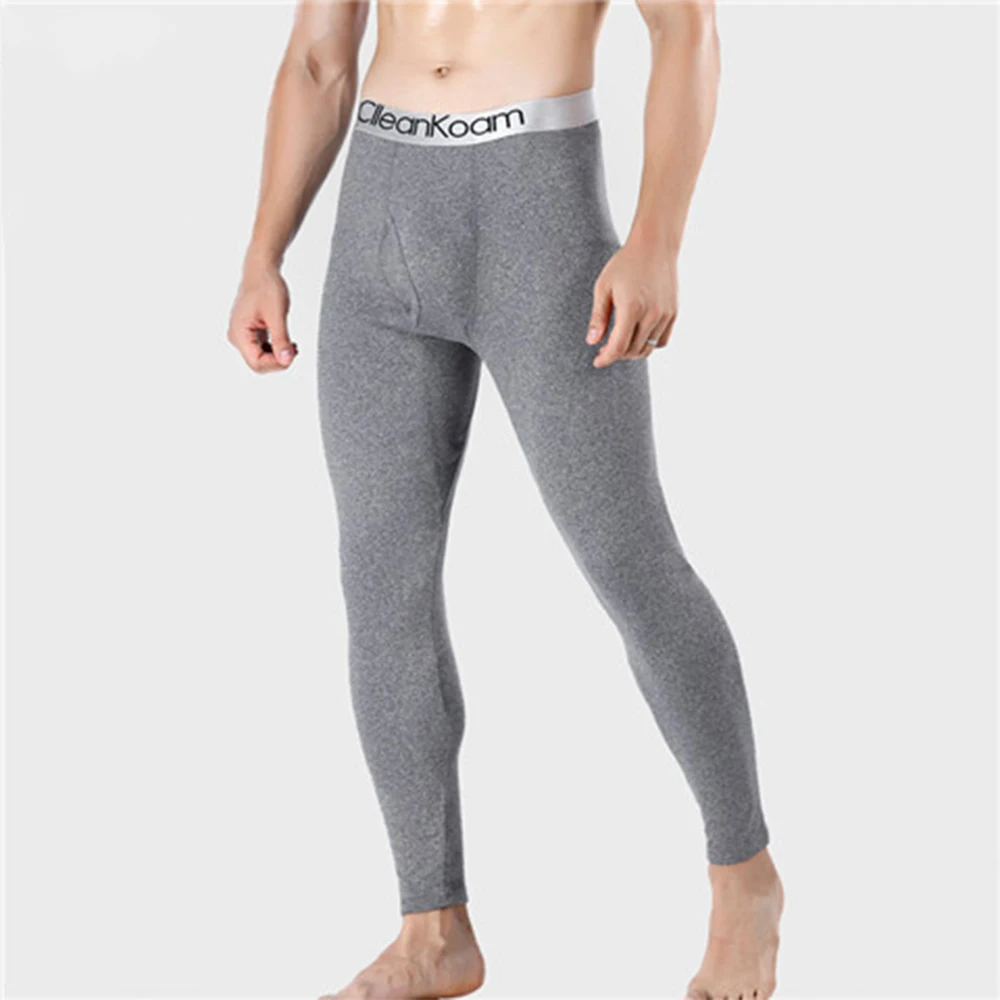 

Trousers Mens Pants Thermal Bulge Pouch Long Johns Long Pants Polyester Sexy Sleepwear Comfortable Compression Pants Leggings