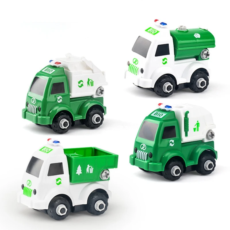 

Самодельные строительные автомобили, игрушки для детей, винтовой инструмент для мальчиков 3, 4, 5 лет