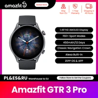 New Amazfit GTR 3 Pro GTR3 Pro GTR-3 Pro Smartwatch 1.45" AMOLED Display Alexa Built-in GPS with Zepp OS for Android IOS 1