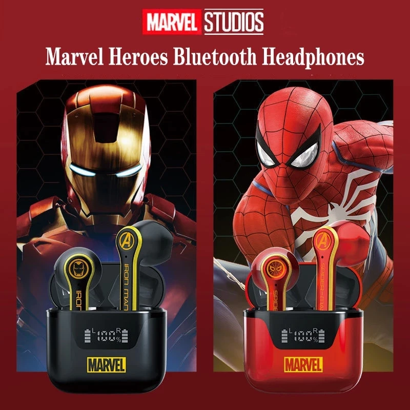 

Disney Marvel Iron Man Disney Mickey Wireless Headphones Blutooth Surround Sound Stereo Foldable Earphone Laptop Headset