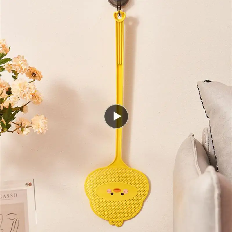 

Elastic Flyswatter Durable Pendable Flying Insect Bat Cartoon Plastic Fly Swatter Swatter Cute Mosquito Swatter Fly Swatter