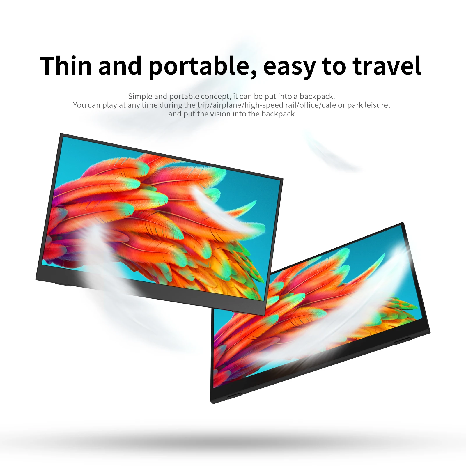 15.6Inch Portable 14 inch Monitor Protable Display 1080P IPS Gaming Screen For Switch Ps4 Laptop Computer Mini pc - купить по