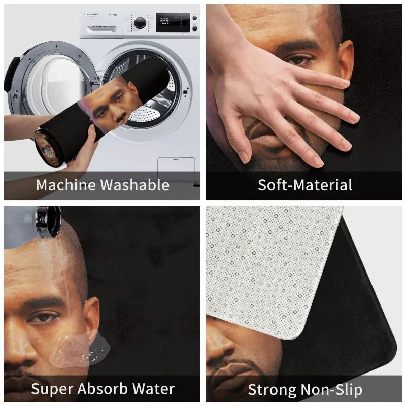 Пользовательский Kanye West забавный мем коврик для передней двери