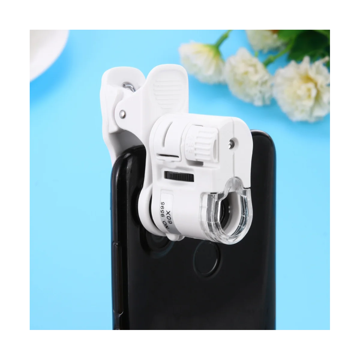 Универсальная 60-кратная портативная мини-камера со светодиодной лампой