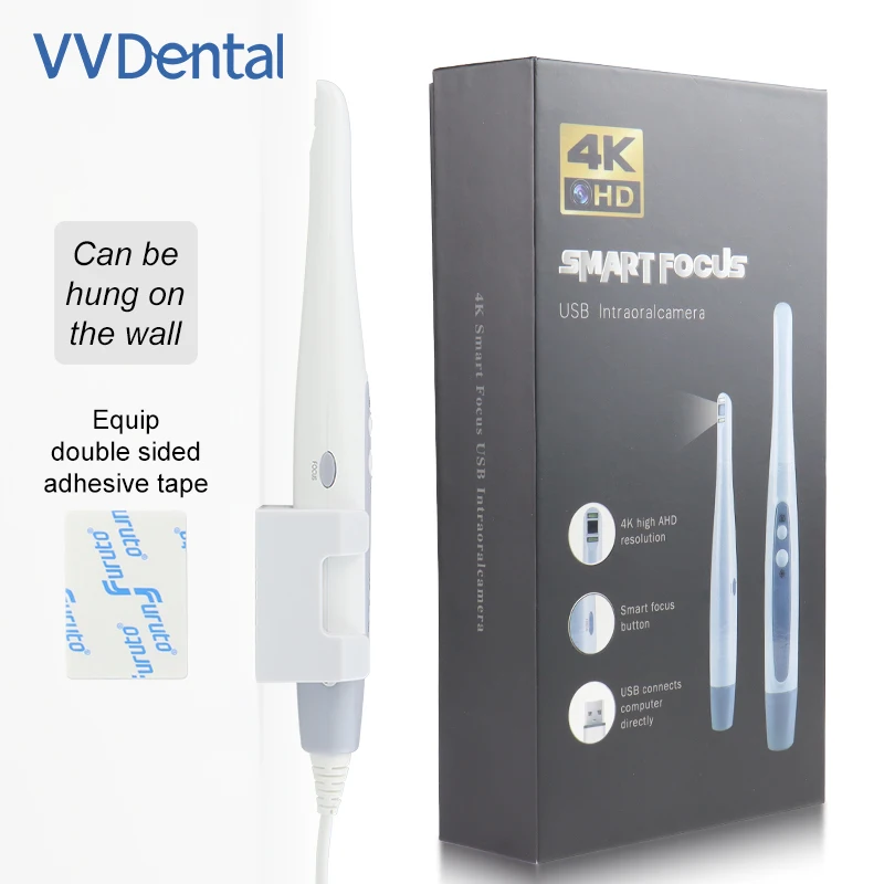 Фото Внутриротовая камера VVDental 4K HD с матрицей CMOS 1/2.8, 8 светодиодами, USB-эндоскоп для осмотра зубов, автоматическая фокусировка, камера для осмотра полости рта для ПК №5