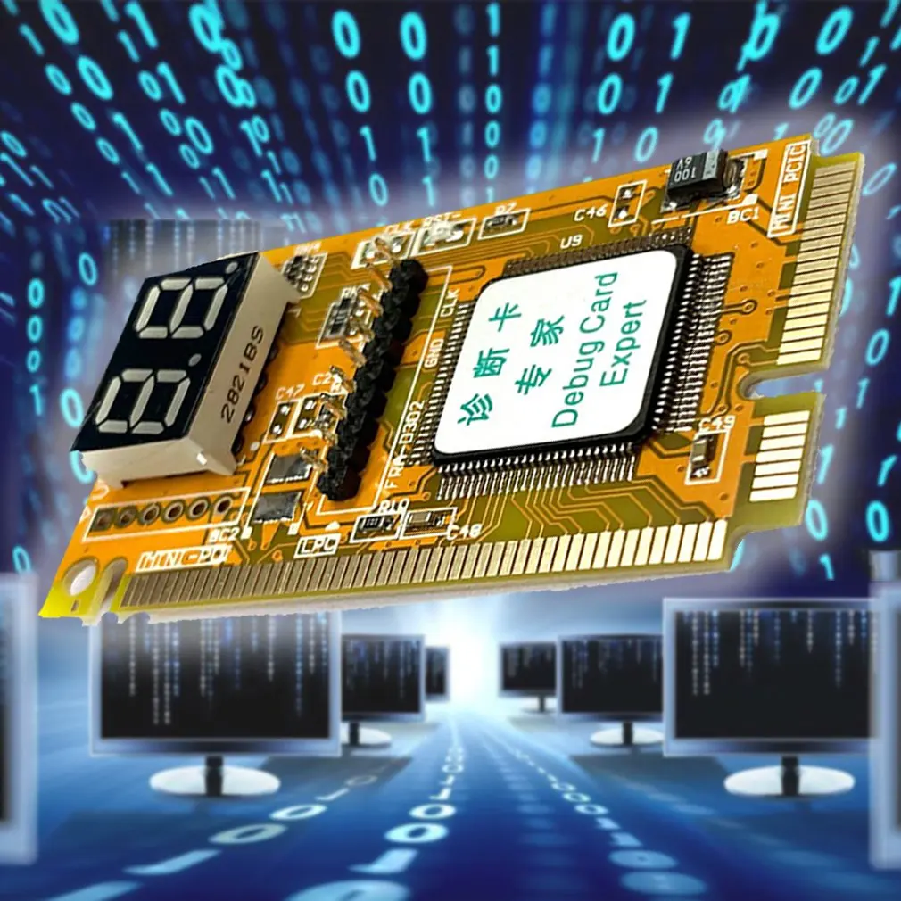 Пластиковый/металлический мини-анализатор PCI-E LPC тестер для ПК тест почтовой