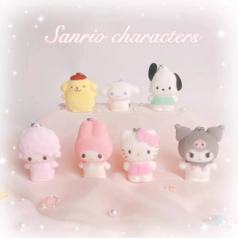 Sanrio мульти-стиль милый Hello Kitty черный красивый Мелодия почако плюшевый кулон