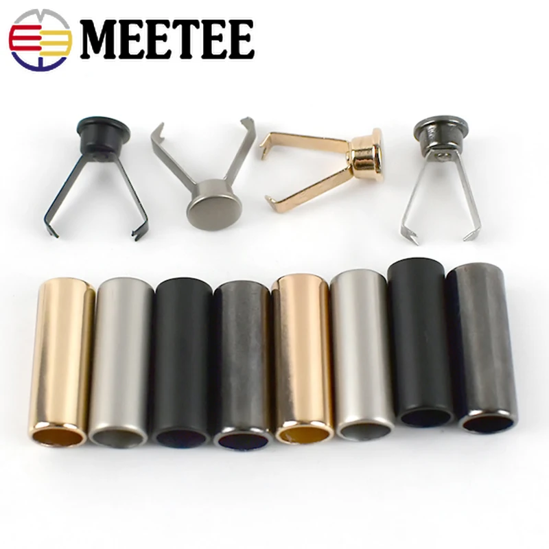 

50/100Pcs Metal Cord Lock Stopper Rope End Button Cap Hanging Bell Buckle Clasp DIY Bag Garment Coat Lanyard Sewing Accessories