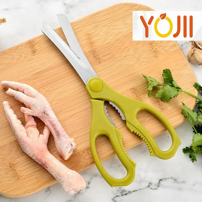 

High Quality Kitchen Scissors Vegetable Cutter Duck Poultry Fish Chicken Shear Barbecue Roast Meat Scissors Cooking Tools