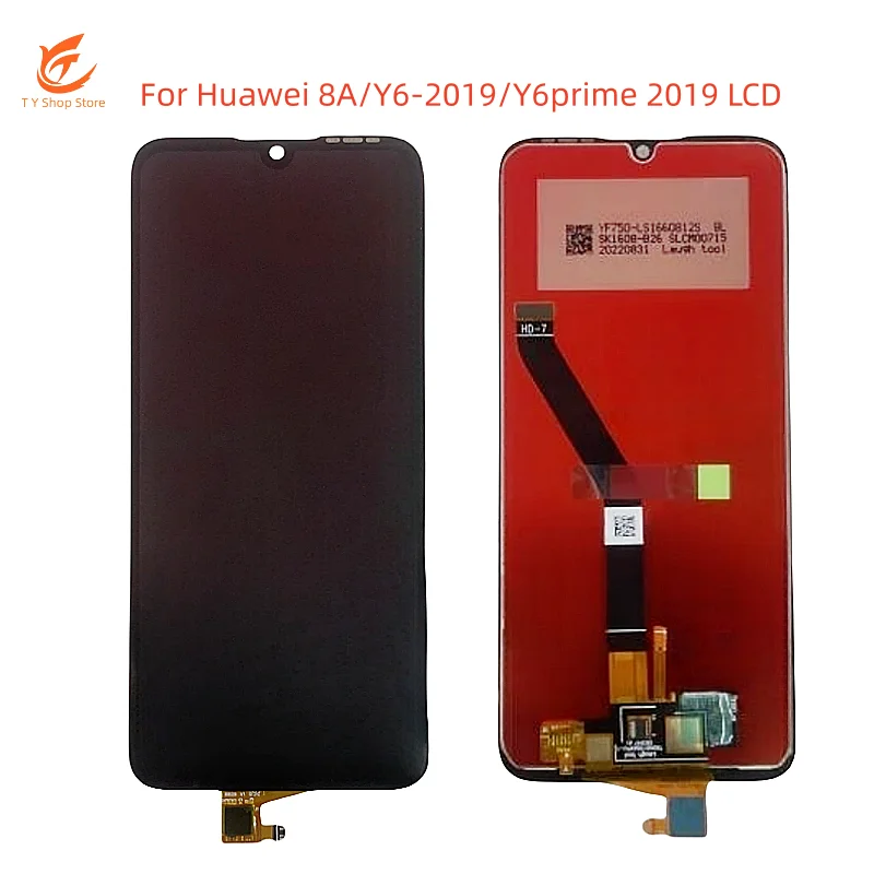 Запасные части для ЖК-дисплея для Huawei Y6 2019, Honor 8A, JAT-LX1, сенсорный экран, MRD-LX1F, 6,09