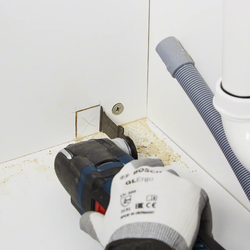 Фото Осциллирующее пильное полотно Bosch Starlock AIZ 32 BSPB BIM для погружной пилы, для твердых пород дерева, для мультитула, для GOP12V-28 GOP185-Li №3