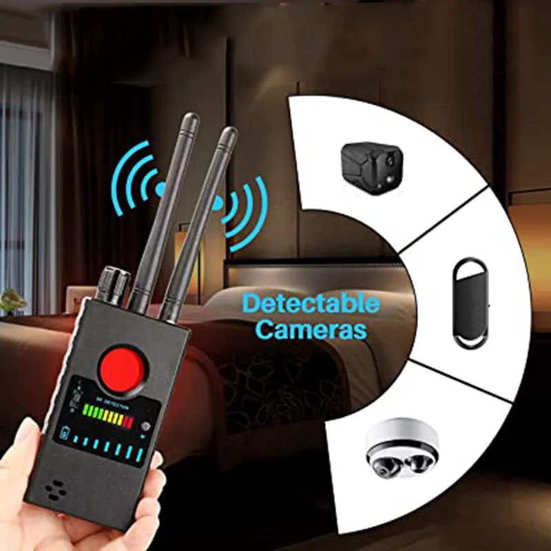g528 multi function anti spy detector hidden camera gsm audio finder gps signal rf tracker detector eavesdropper protect privacy free global shipping