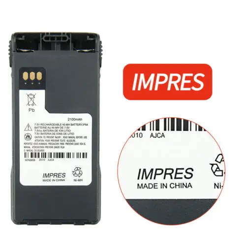 Новый аккумулятор Motorola NTN981/A/AR/B NTN9858/A/AR/B/C XTS1500 PR1500 7 5 в 2100 мАч 2 шт.