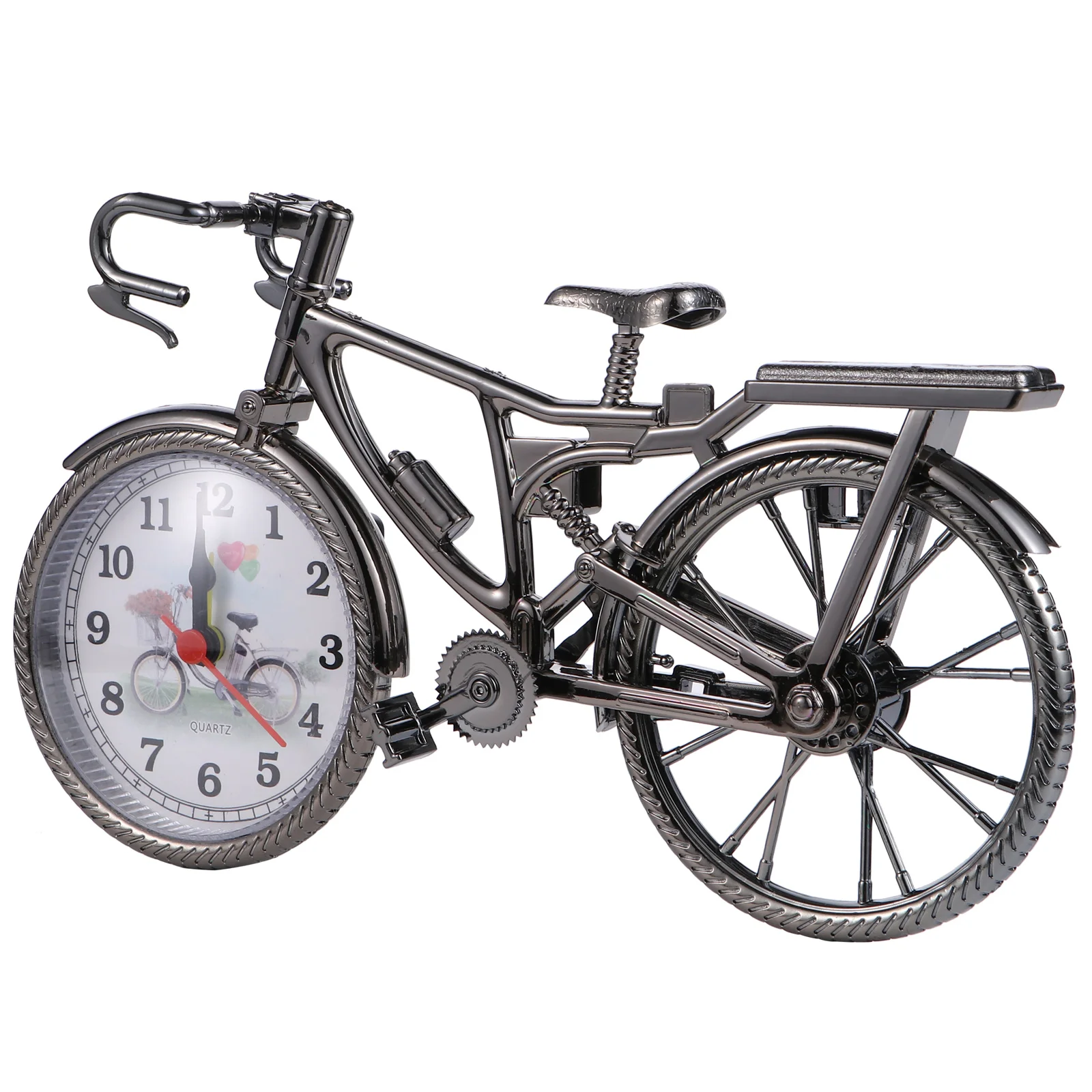 

Clock Table Bike Desk Model Alarm Vintage Motorcycleadornment Desktop Decorations Motorbike Party Decoration Rustic Ornament