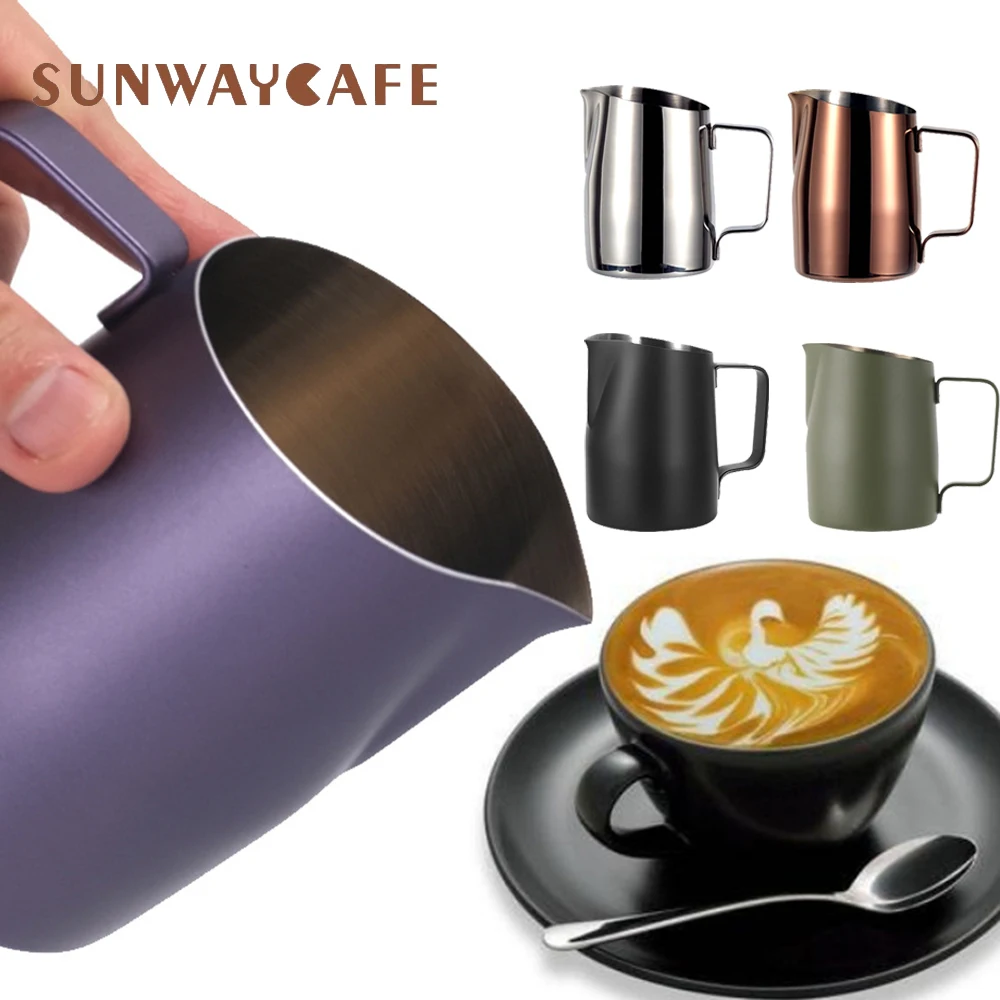 

450/600ML Stainless Steel Coffee Pitcher Milk Frothing Cup Cream Maker Barista Craft Espresso Latte Art Milk Foam Jug Tools
