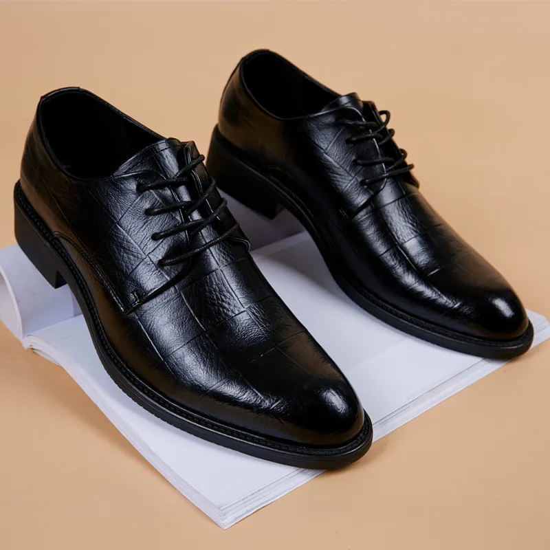 

Men's Leather Shoes Men Suit Shoes Party Men's Dress Shoes Italian Zapatos Hombre Formal Shoes Men Office Sapatos Social