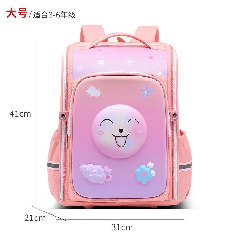 Waterproof Schoolbag Knapsack Boys and Girls' Backpack for Children Reduce Burden Spinal Protection Bag School Backpacks