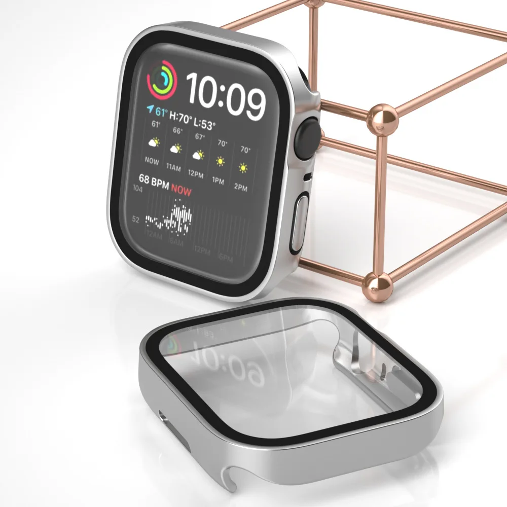 Waterproof Watch Case Tempered Glass For Apple Watch Ultra 49mm Cover 40mm 44mm 41mm 45mm protector film IWatch Serie 7 6 SE 5 4