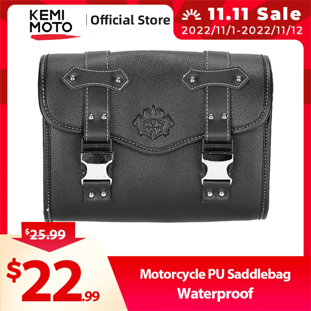 

Motorcycle Saddlebag Side Bag Retro PU Motorcycle Tool Bag For Honda Rebel 250 500 For Rebel 1100 300 For W400 W650 XL883L SR400