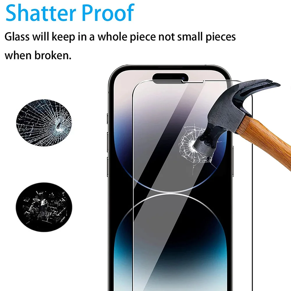 

3Pcs Screen Protector for IPhone 14 Pro Max 11 12 13 XR X XS Mini 7 8 6 14 Plus SE Tempered Glass for IPhone 11 13 Pro Max Glass