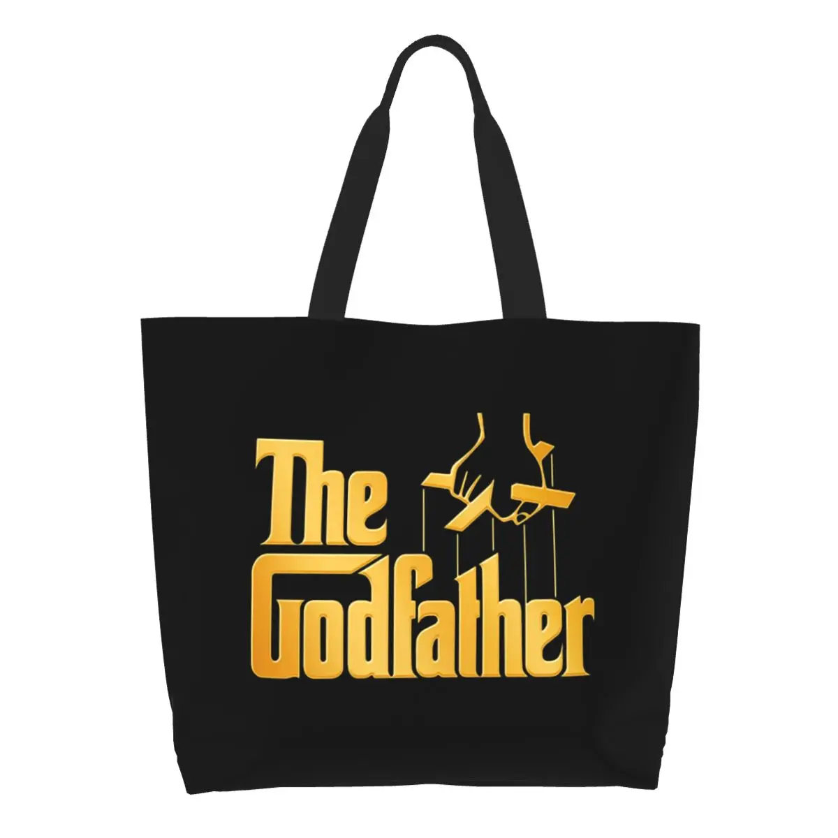 Сумки-шопперы Kawaii с принтом крестного отца сумка для покупок из переработанной