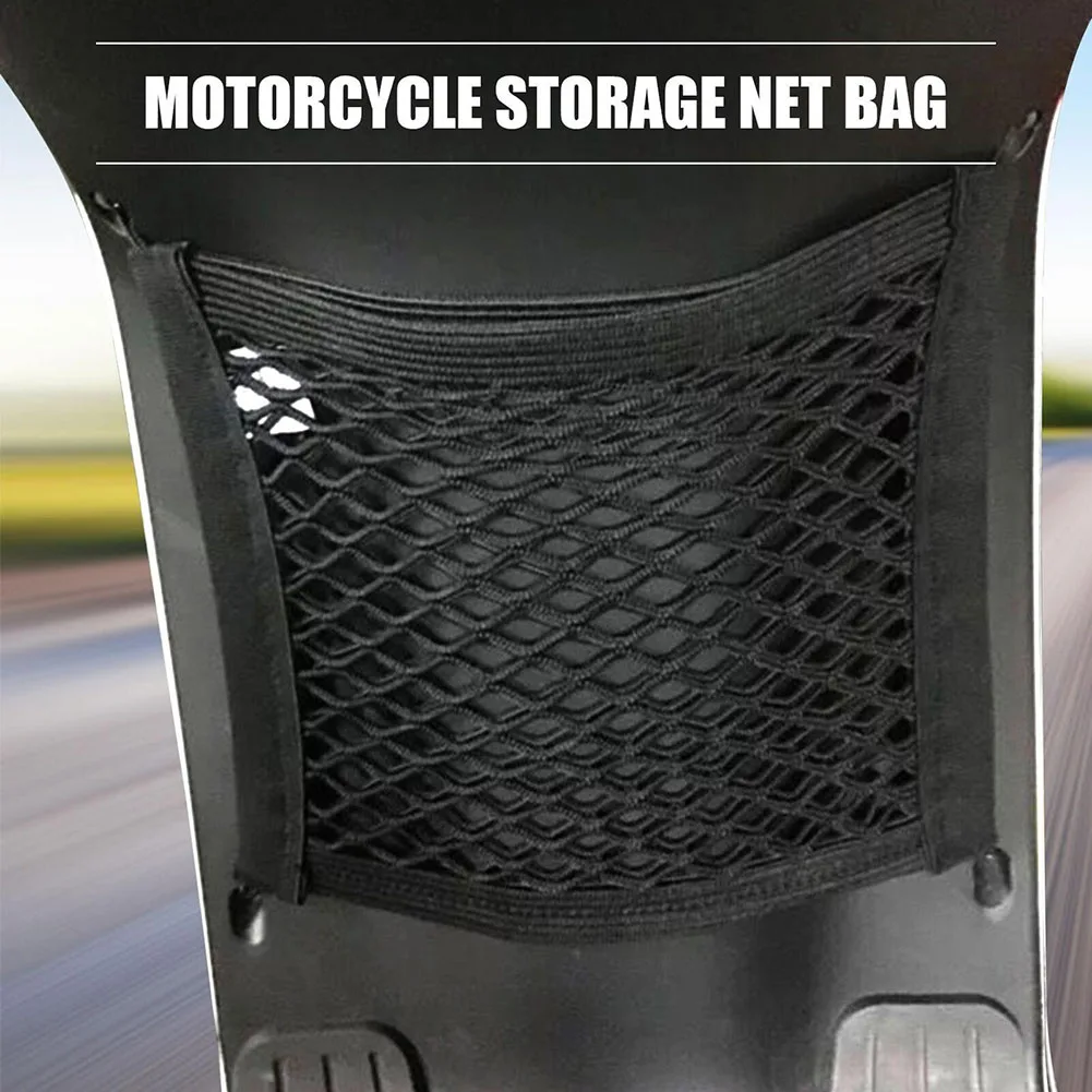 

Trunk Bag Storage Net Luggage Hook Hold Bag Motorbike Accessories Reliable Big Capacity For Motorcycle Bicycle