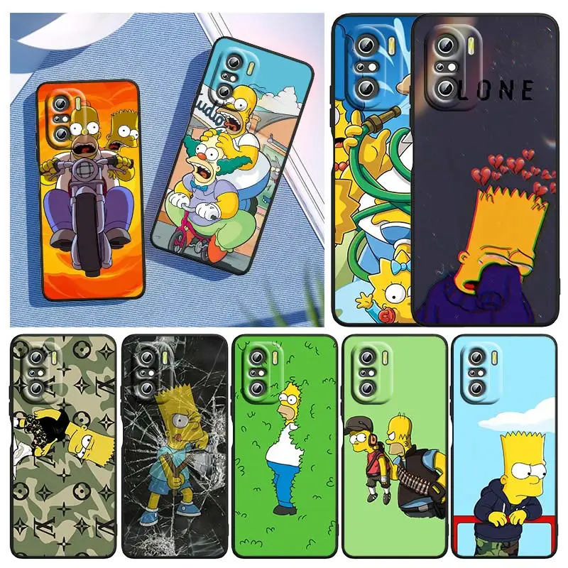 

Cartoon The-Homer Cute S-Simpsons For Redmi K40 Gaming K30 Ultra K30S K30T K20 10X Pro 9i 9A 9C 9T 9AT 9 9C 8 8A 7 A Phone Case