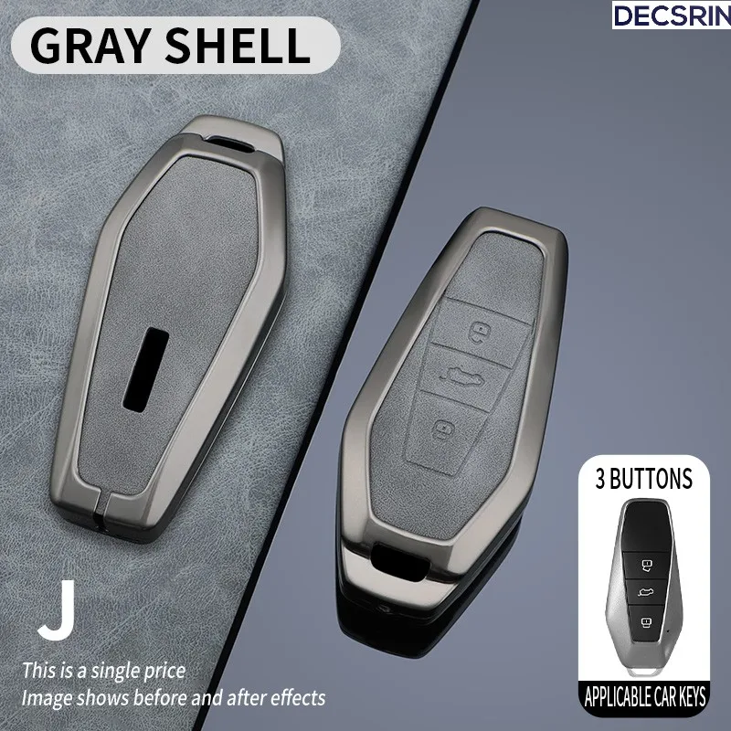 

Кожаный Чехол Для Ключей Для Автомобиля Из Сплава Chery Icar 03 AIQAR EQ7 EQ5 EQ3 JAECOO J6 J7 J8, Автомобильные Аксессуары