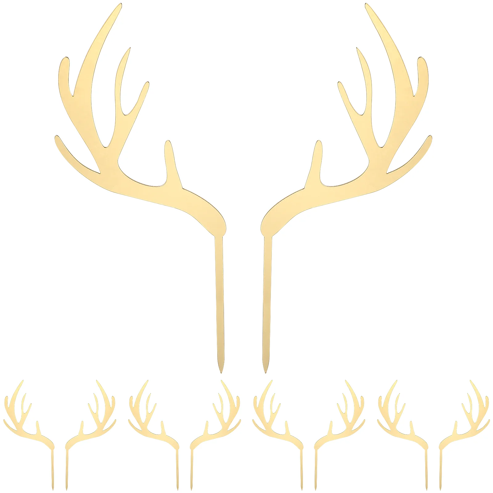 

Xmas Cake Toothpick Xmas Dessert Toppers Cupcake Topper Food Picks Fruit Picks Christmas Dessert Topper Deer Antler Food Picks