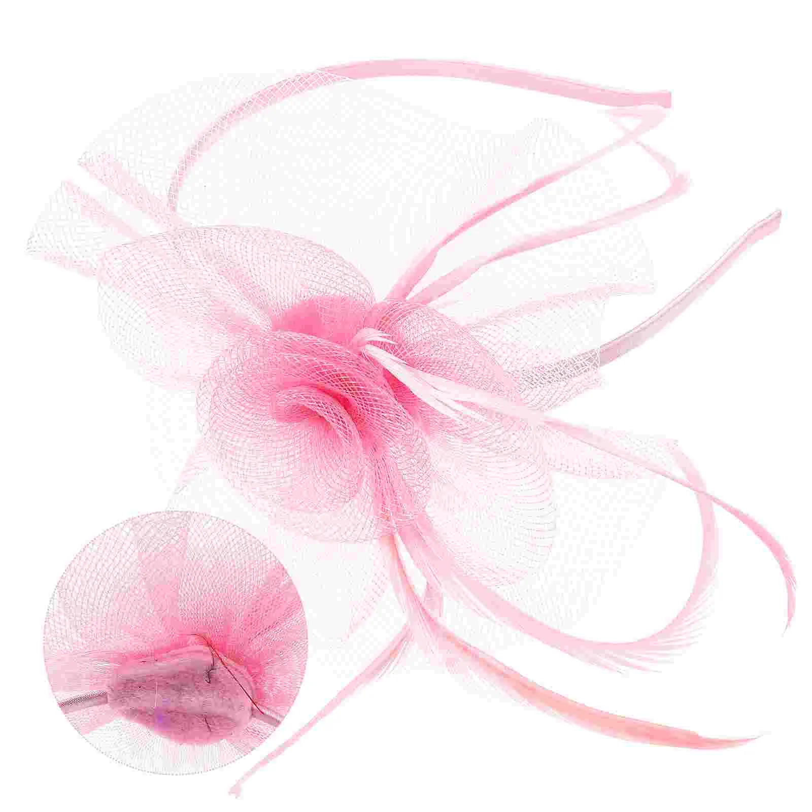 

Сетчатая повязка на голову, обруч для танцевальной вечеринки, головной убор для невесты, марлевая Свадебная повязка для волос, для сцены