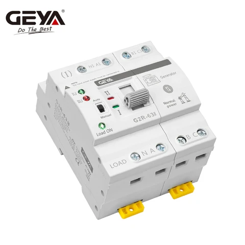 Автоматический переключатель GEYA G2R 25/40/63А 110/220В — детальный вид товара