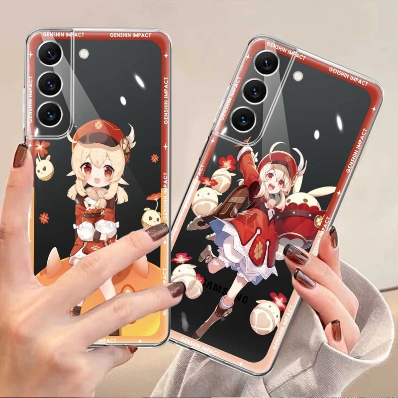 

For Samsung Galaxy S20 FE S23 S21 Plus S22 Ultra 5G S22Ultra S23Ultra S20FE S21FE Genshin Impact Klee Coque Case Capa