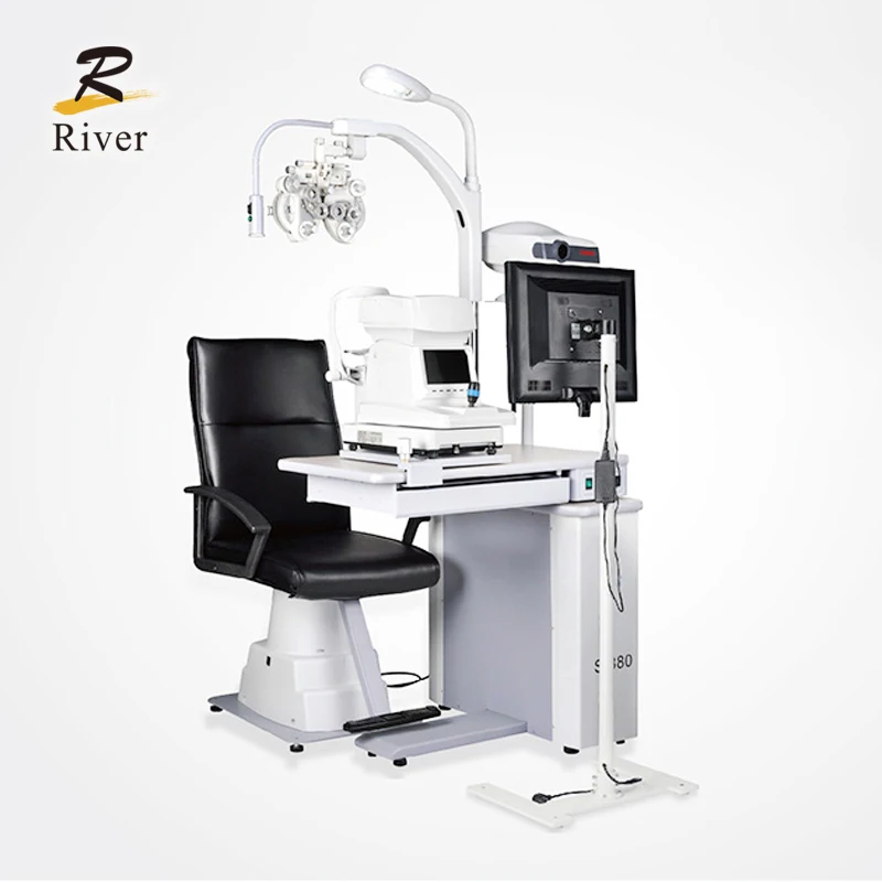

S-880B Professional Refraction Chair unit Ophthalmic Combined Table with Electric optometry chair For ophthalmology