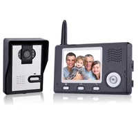 wireless video doorbell with 3 5 inch monitor backup battery powered