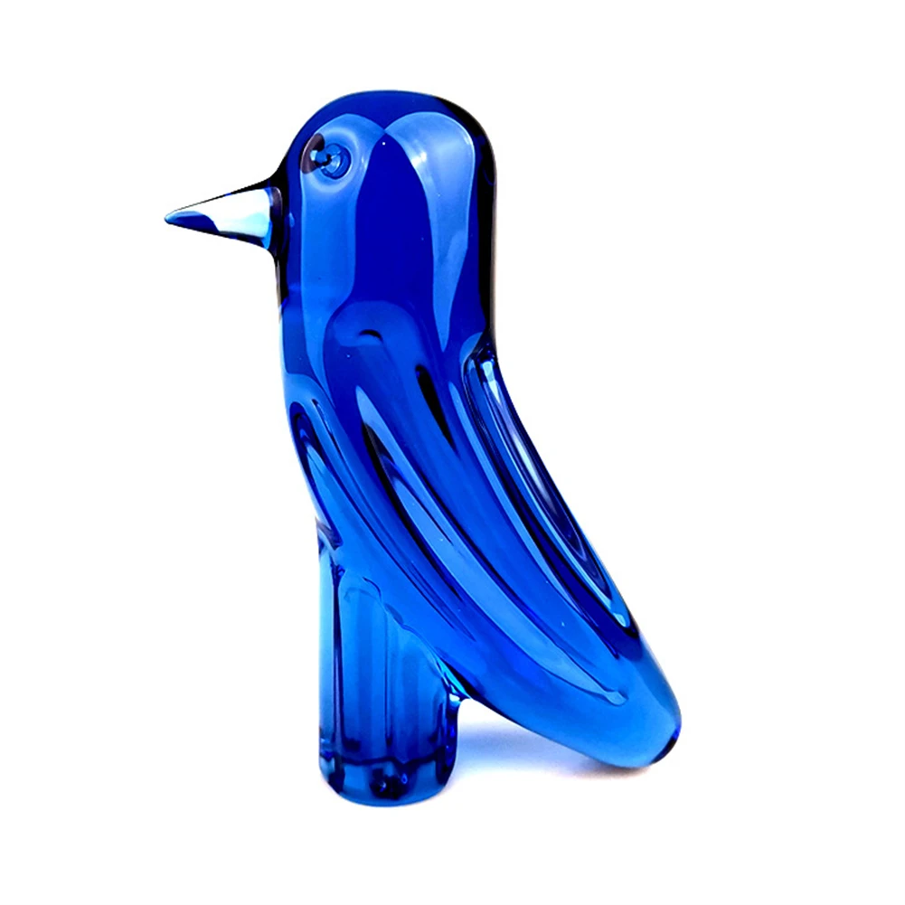 

Durable Crystal Bird Glass Animal For Home Furnishing Ornaments Suitable For Home Decoration The Shape Is Simple