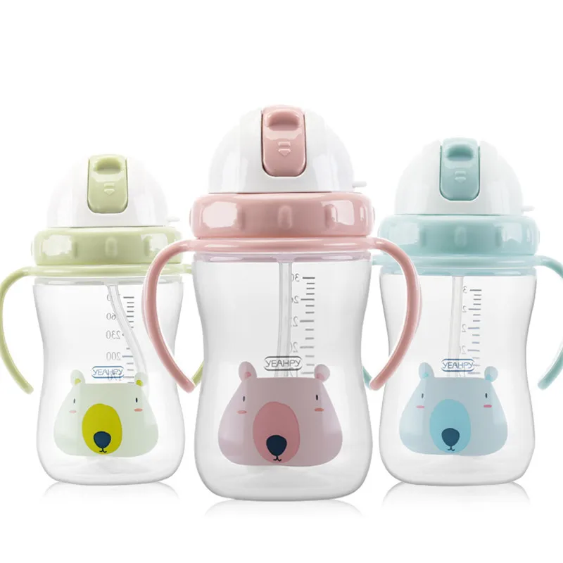 Бутылка для воды 300 мл бутылочки кормления детей с ПП чашкой и соломинкой кружка