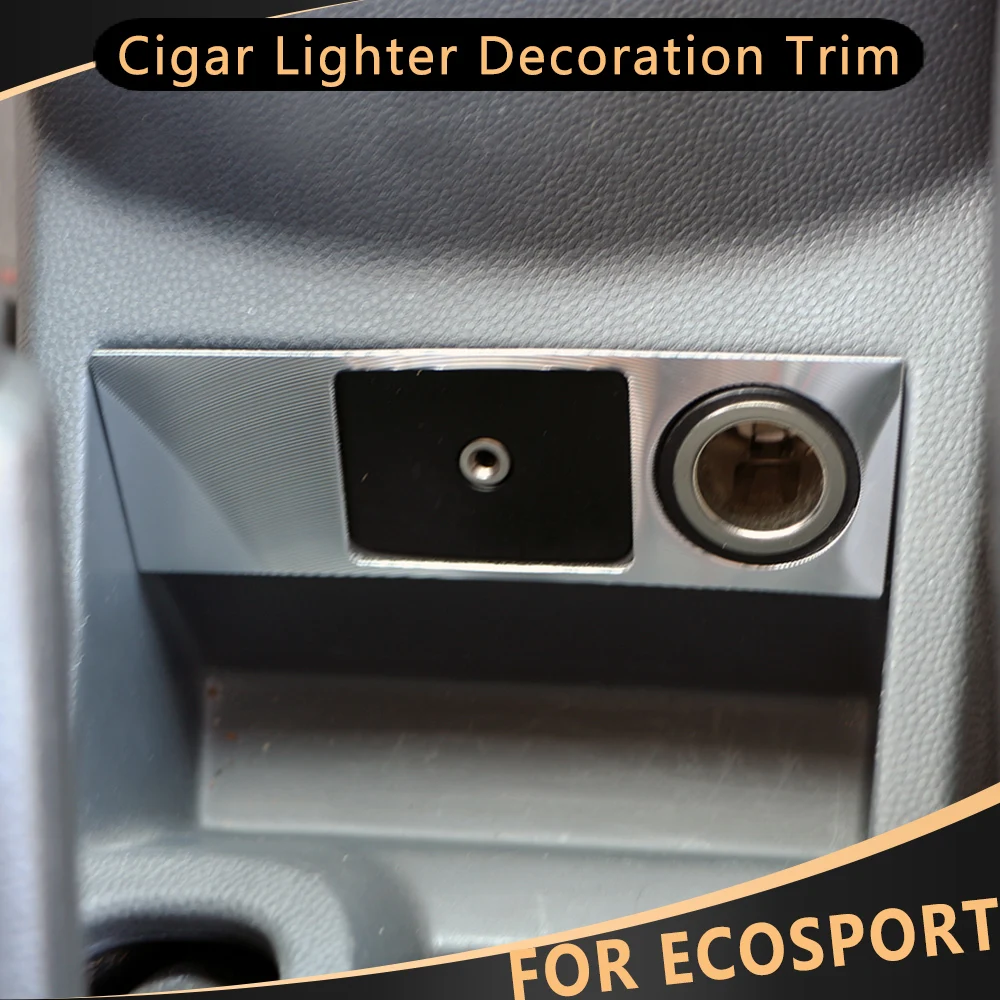 

Для Ford Ecosport 2013 - 2017 LHD наклейка на панель автомобильной прикуривателя сигары декоративный чехол отделка аксессуары для интерьера