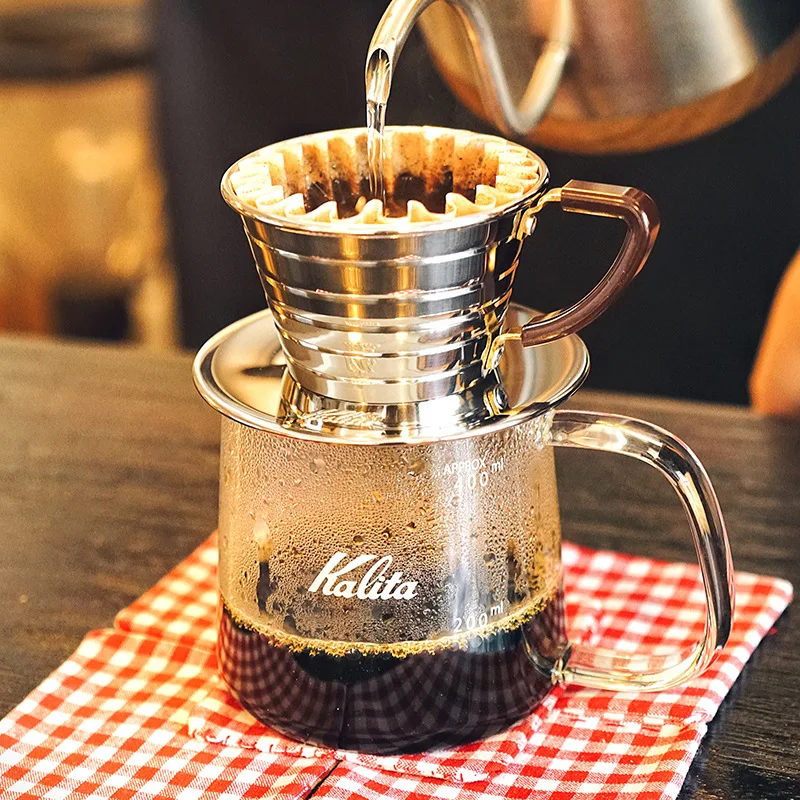 Kalita нержавеющая сталь в форме торта фильтр чашка ручной кофейный порошок Дырокол