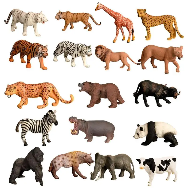 

Safari African Jungle Animals Figures Toy Realistic Jumbo Wild Zoo Animals Figurines Elephant Giraffe Lion Tiger Gorilla For Kid