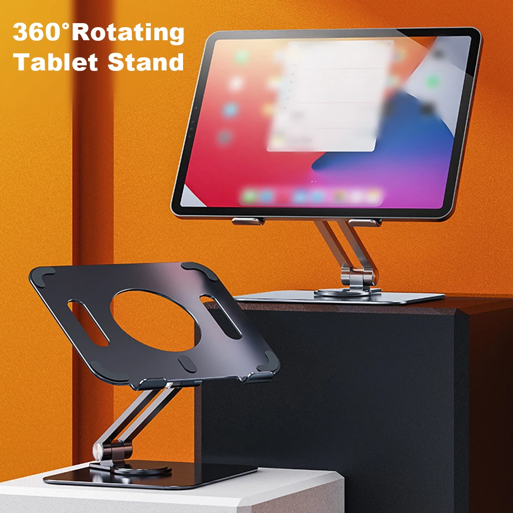 

Foldable IPad Tablet Holder Multi-angle Height Adjustable Stand Mount Home Desktop Hand Free Laptop Bracket