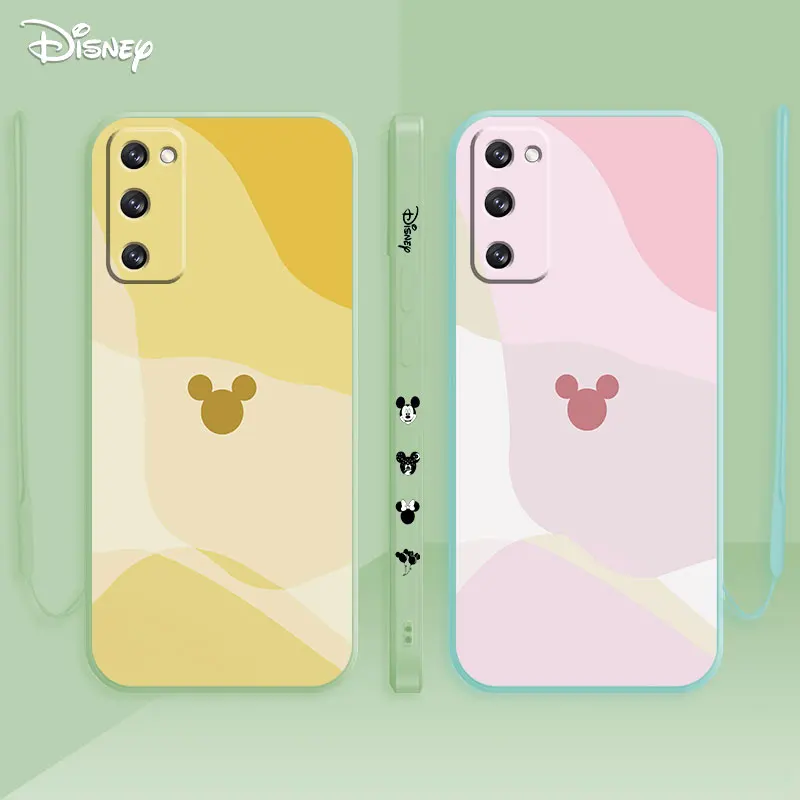 

Mickey Mouse Simple Design Cover For Samsung Galaxy S22 S21 S20 FE S10 Plus S9 S8 Note 10 20 Ultra 5G Liquid Silicone Phone Case