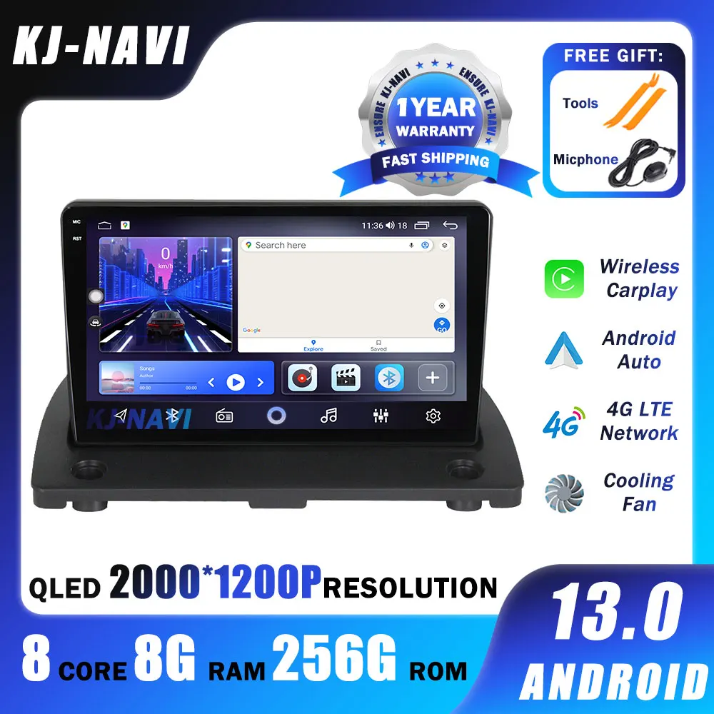 

9'' Android 13 For Volvo XC90 2004 - 2014 Radio Navi Stereo DSP QLED Carplay Car Multimedia Player GPS Navigation Autoradio BT