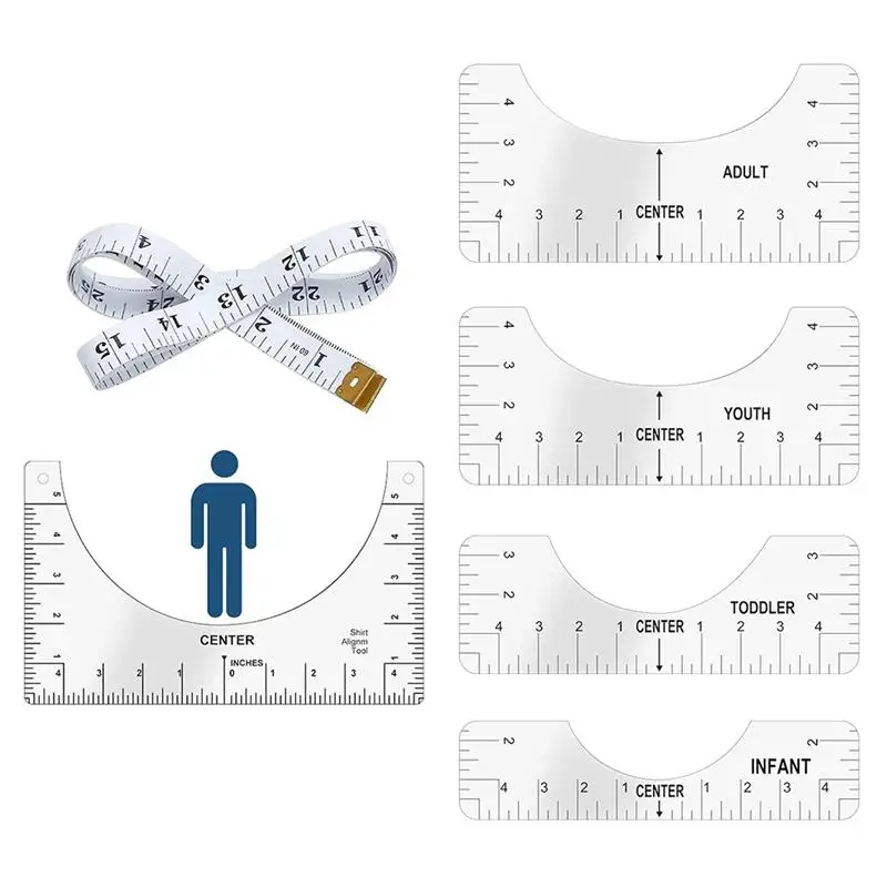 

Линейка для выравнивания футболок, 5 шт.