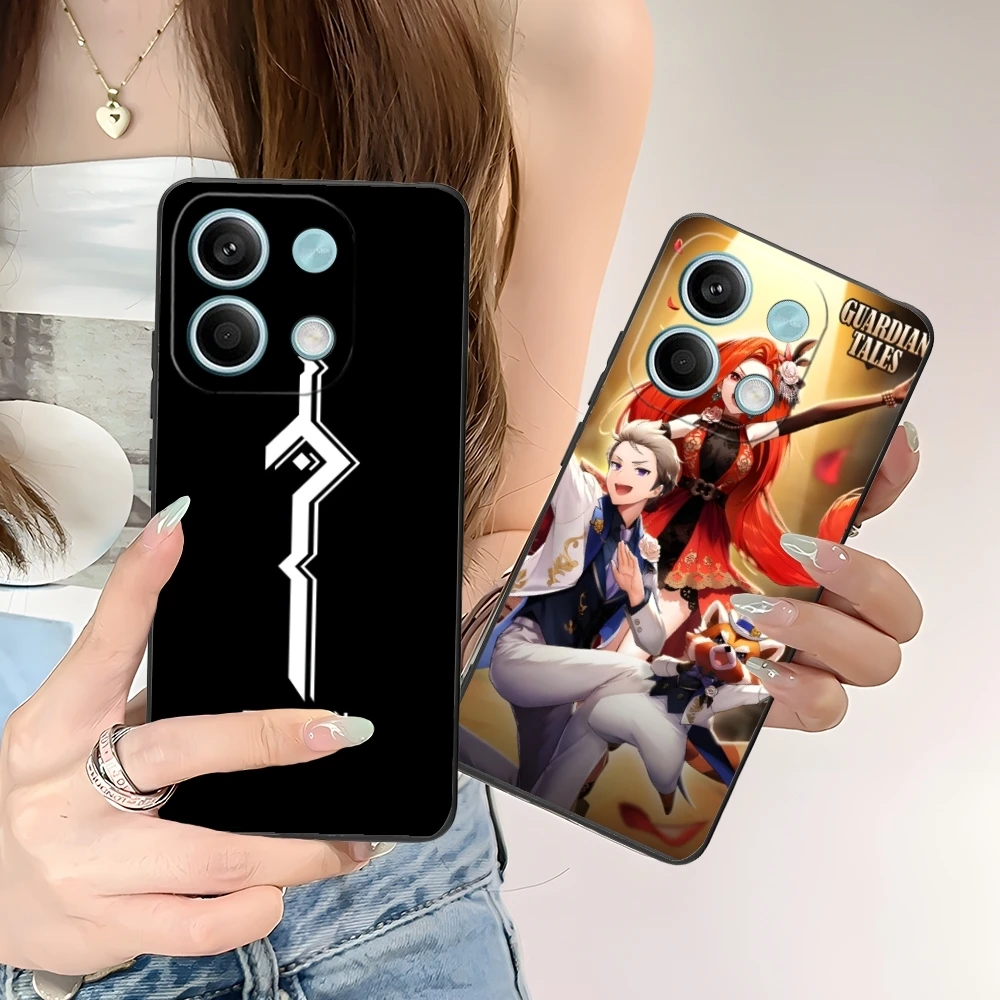 Чехол Guardian Tales для мобильного телефона Xiaomi POCO M6 M5 M4 M3 X6 X5 X4 X3 F6 F5 F4 F3 F2 C40 Pro GT